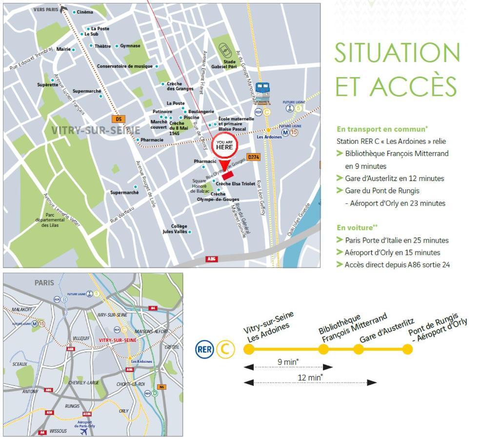 L'Asian - New T2 Proche Gare Vitry-sur-Seine Εξωτερικό φωτογραφία